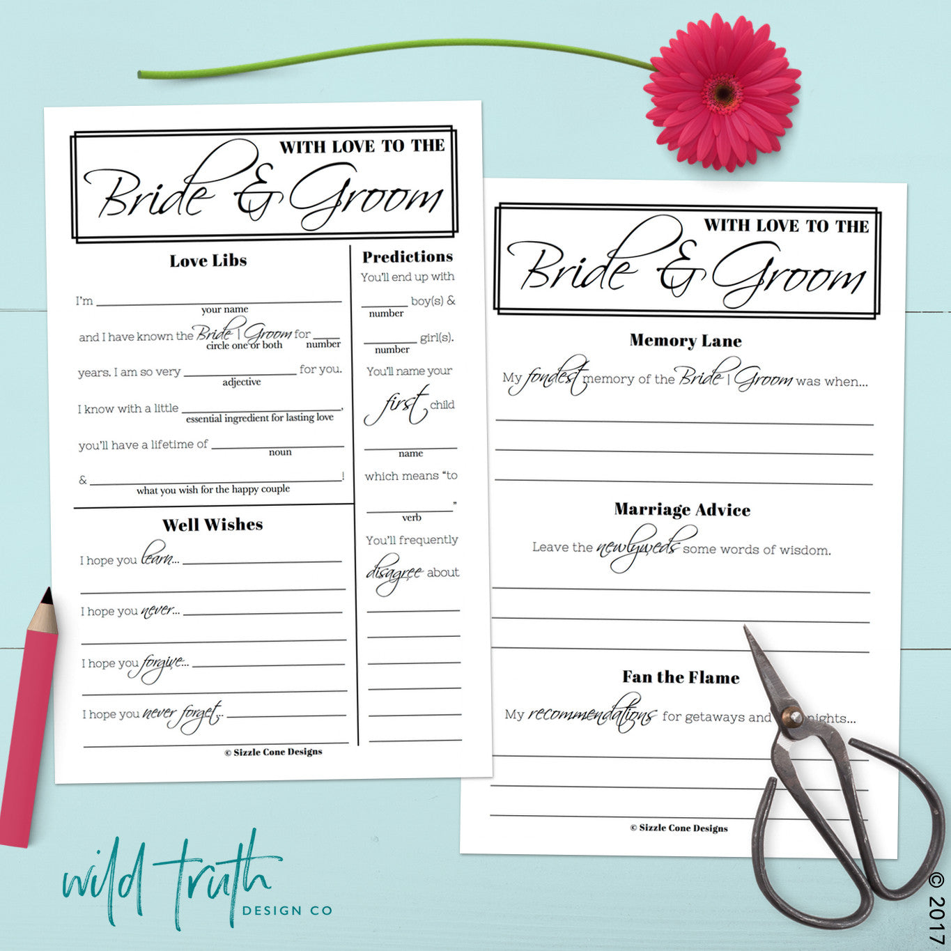 Printable Wedding Guest Libs Download