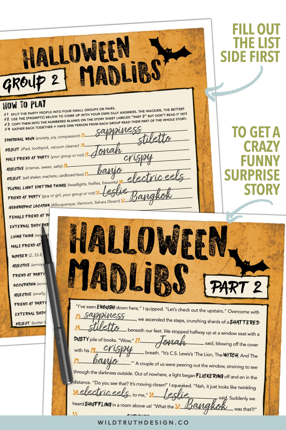 printable halloween mad libs for adults