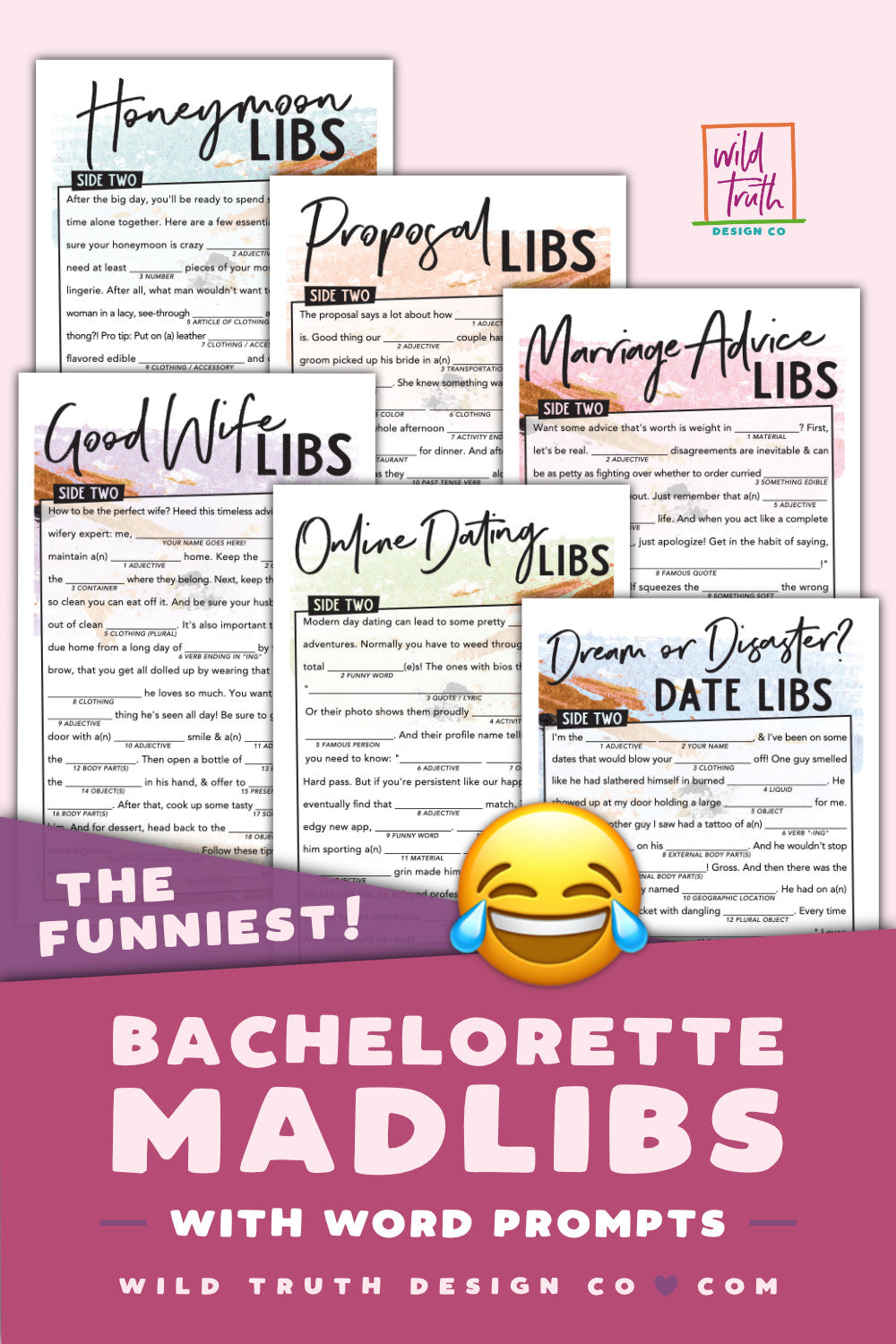 Bachelorette Mad Libs Bundle