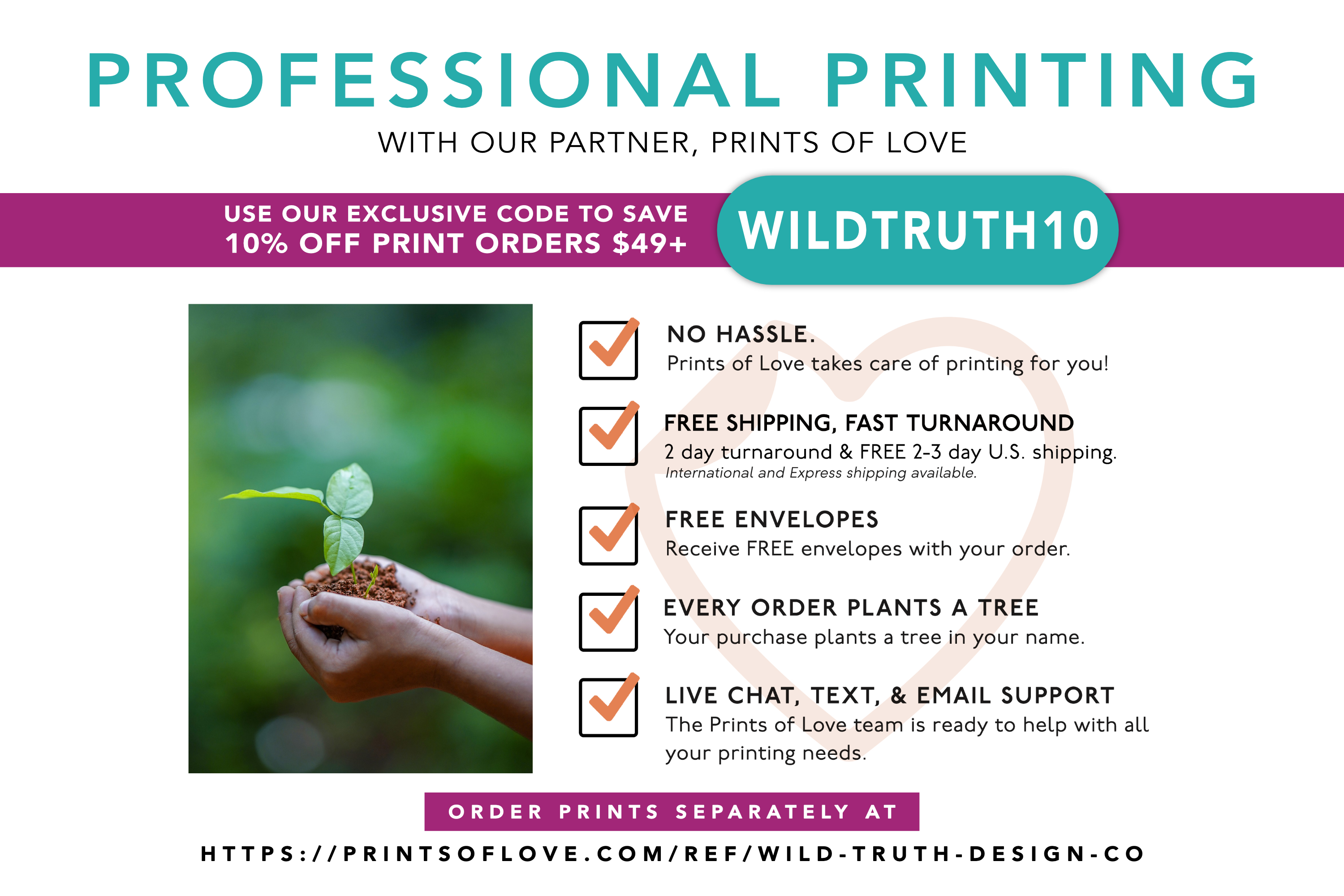Affordable Sustainable Printing from Prints of Love