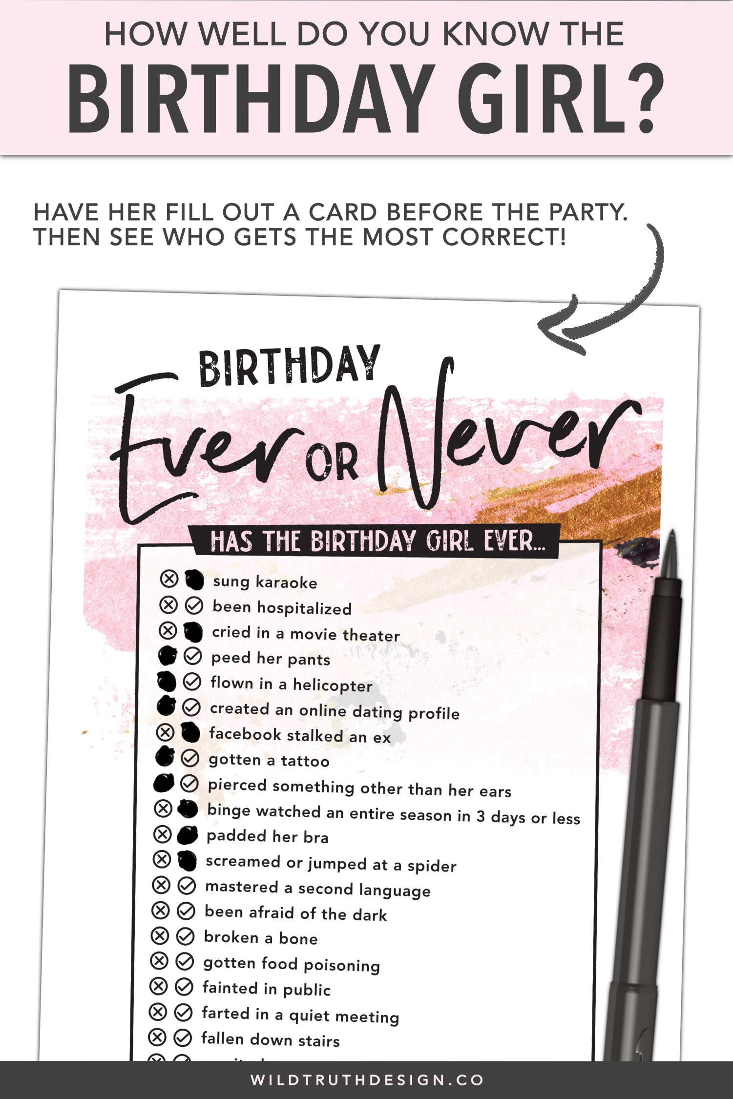 How Well Do You Know Birthday Girl Game